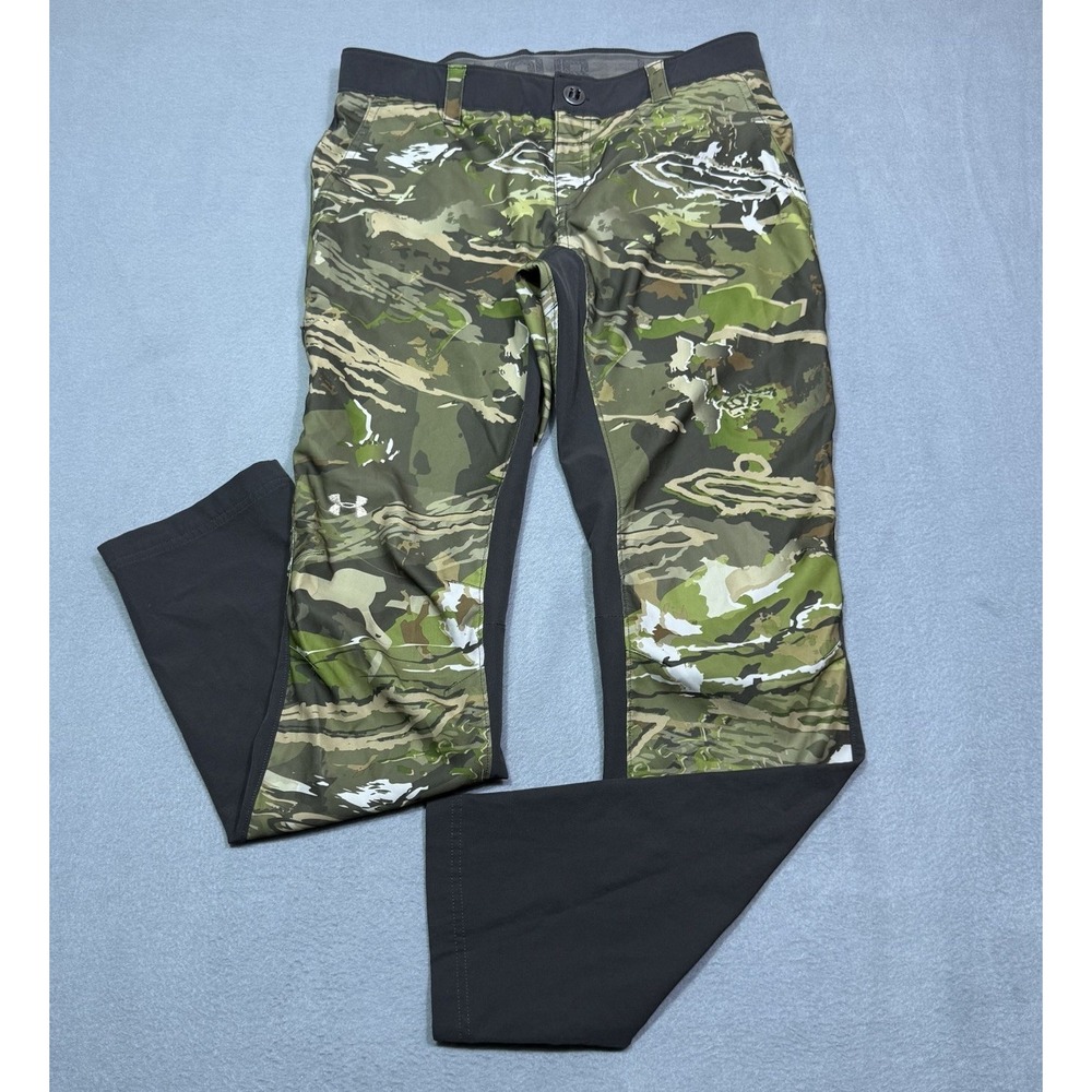 Under Armour Storm Pants Womens 8 (30x32) Camo Fitted Athletic Gorpcore Hiking